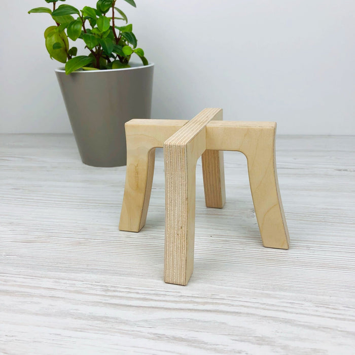 Mini Tabletop Plant Stand | Natural - EvenWood