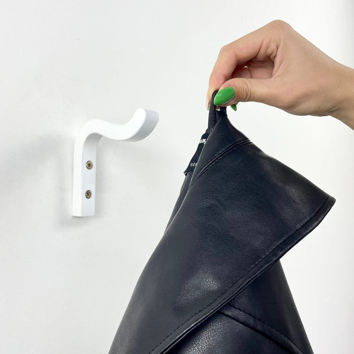 Mini Wavy Wall Hanger | Modern Hook for Towels, Hats & Coats - Image 2