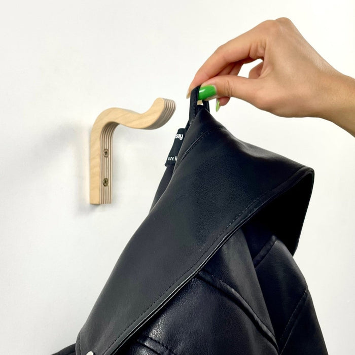 Mini Wavy Wall Hanger | Modern Hook for Towels, Hats & Coats - Image 5