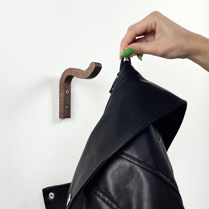 Mini Wavy Wall Hanger | Modern Hook for Towels, Hats & Coats - Image 3