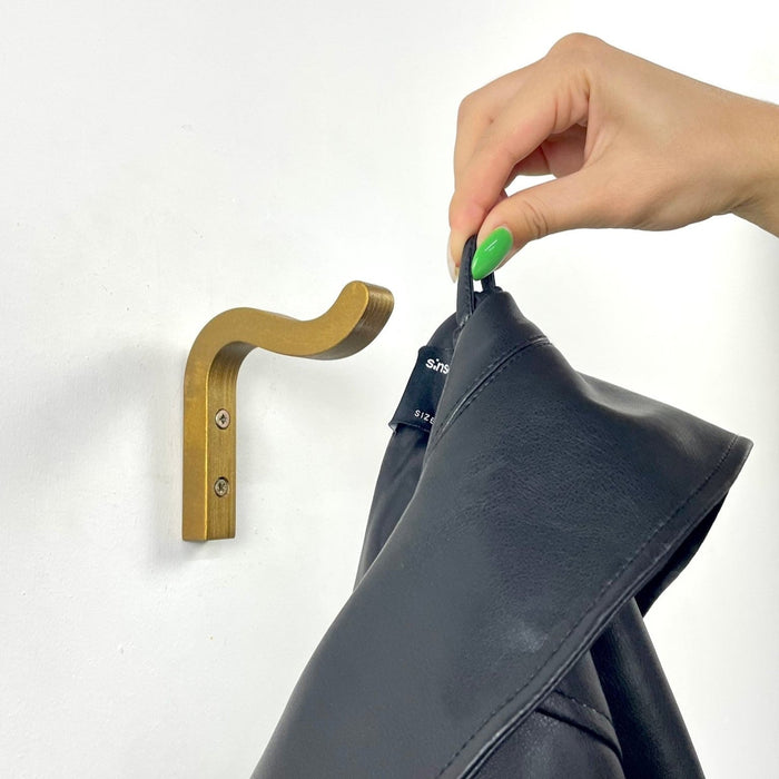 Mini Wavy Wall Hanger | Modern Hook for Towels, Hats & Coats - Image 6