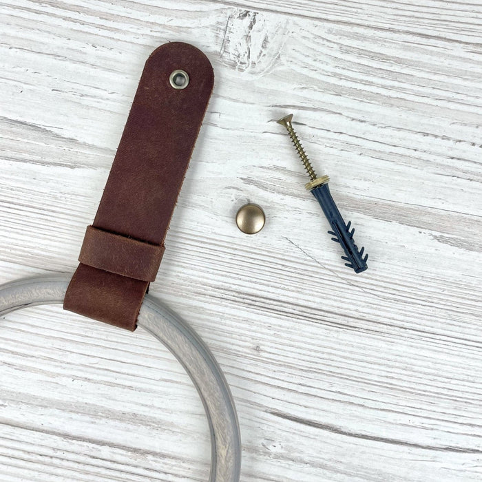 Minimalist Bathroom Towel Ring | Gray - Image 9