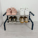 Minimalist Two - Level Shoe Rack | BogOak + Metal Rods - Image 2