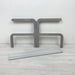 Minimalist Two - Level Shoe Rack | Gray + Metal Rods - Image 6
