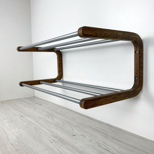 Minimalist Wooden Shoe Rack | Wall Organizer for Entryway - Image 2