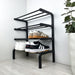 Modern Black Birch Plywood Shoe Rack - for 8 Pairs | 24" - Image 2