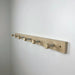 Natural Hallway Coat Rack | Wood and Metal Wall Hanger Hooks - EvenWood