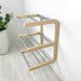 Open Wall - Mounted Shoe Rack Natural Wood + Aluminum - Image 8