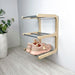 Open Wall - Mounted Shoe Rack Natural Wood + Aluminum - Image 1
