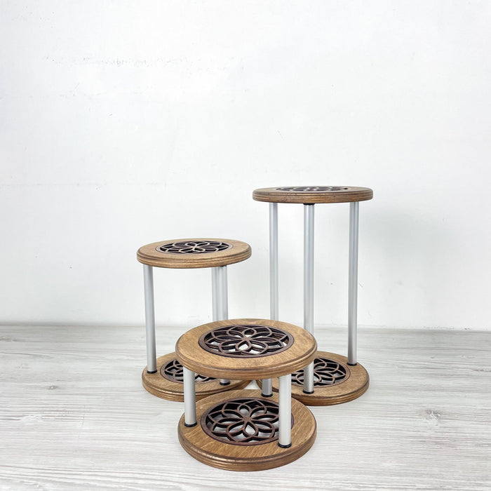 Organic Curve Plant Stand Trio | Modern Natural Aesthetic - Image 7