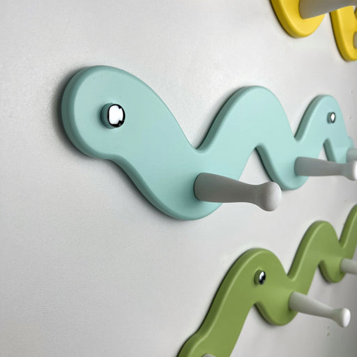 Original Wall Shelf in the Shape of a Snake | SkyBlue Color - EvenWood