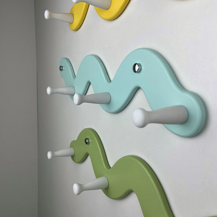 Original Wall Shelf in the Shape of a Snake | SkyBlue Color - EvenWood