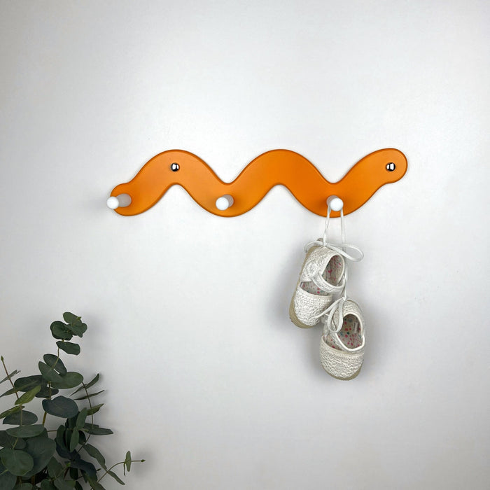 Original Wall Shelf in the Shape of a Snake | SkyBlue Color - EvenWood