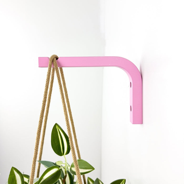 Pink Plant Bracket for Wall | 6"x4" - Image 1