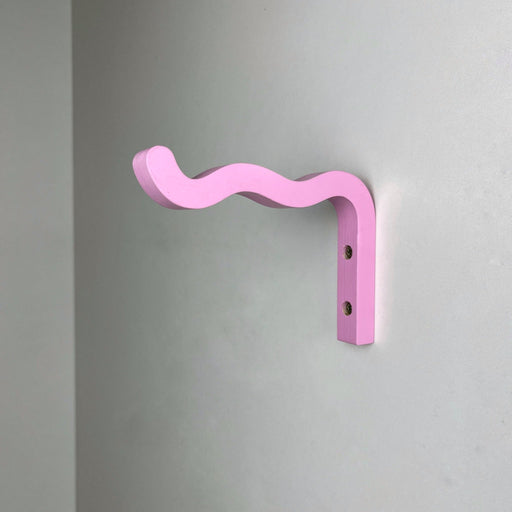 Pink Wavy Plant Hook for Indoor | 6"x4" - EvenWood