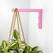 Pink Wooden Wall Bracket for Hanging Plants | 6"x4" - Image 1