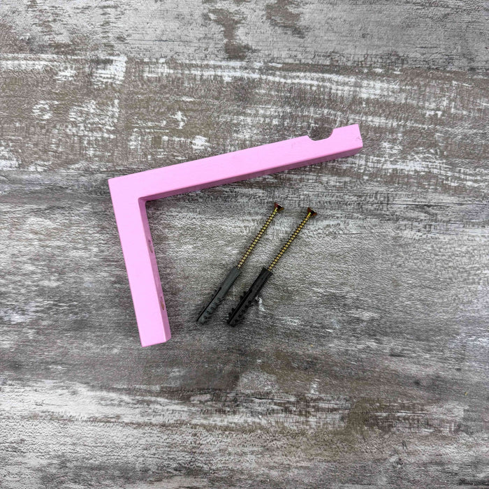 Pink Wooden Wall Bracket for Hanging Plants | 6"x4" - Image 5