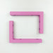 Pink Wooden Wall Brackets for Floating Shelves | 6"x4" Modern Support - Image 2