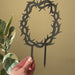 Thorns Crown Trellis for Potted Plants | Black preview