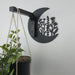 Mystical Moon Plant Hanger Hook | Black preview