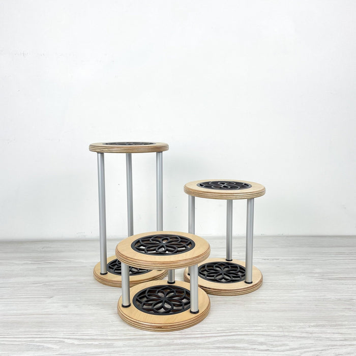 Set of 3 Curved Plant Stands | Natural Flow Design - Image 8