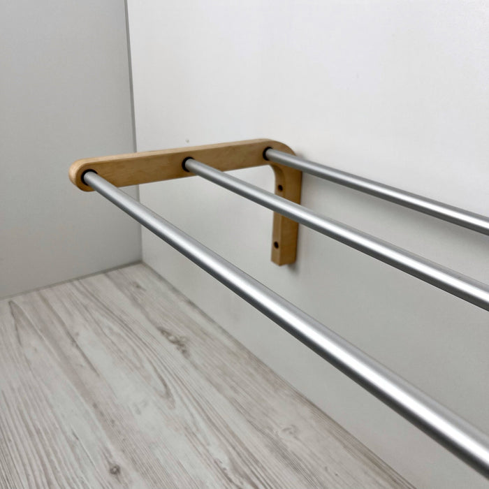 Single Tier Shoe Rack for Wall | Natural - EvenWood