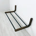 Single Tier Shoe Rack for Wall | Walnut - EvenWood