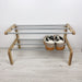 Small Wooden Shoe Rack | Natural + Aluminum - Image 6