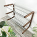 Stylish Natural Wood Wall - Mounted Shoe Rack for Entryway - Image 5