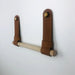 Tan Leather Wall Holder for Toilet Paper - EvenWood