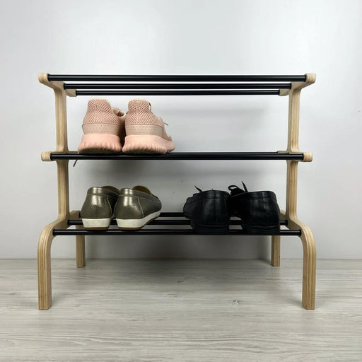 Three - Story Shoe Shelf for the Hallway - EvenWood