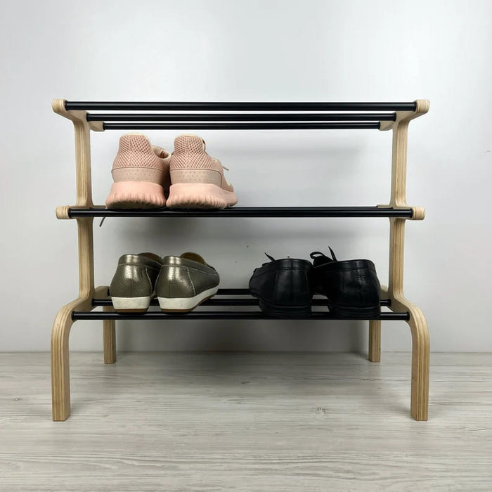 Three - Story Shoe Shelf for the Hallway - EvenWood