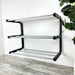 Three - Tier Wall - Mounted Shoe Rack: Black + Silver - Image 8