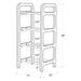 Vertical Corner Shoe Shelf | Walnut + Black Rods - Image 5