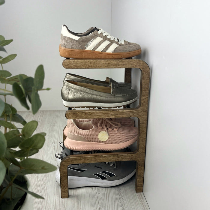 Vertical Entryway Organizer | Space - Saving Shoe Shelf - Image 4