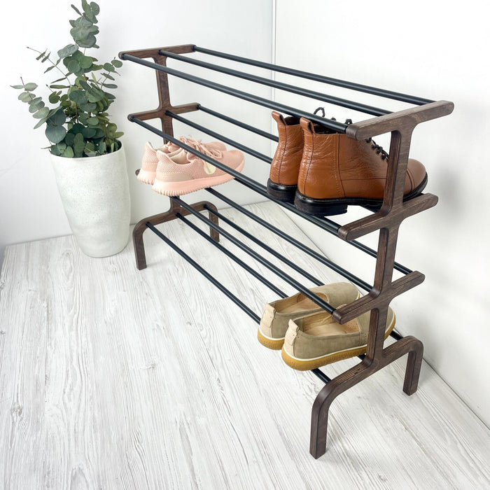 Vertical Shoe Rack with 4 Tiers - Image 1