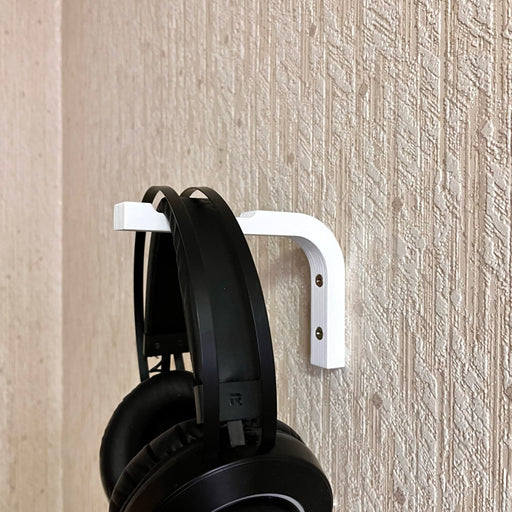 Wall Headphone Hook Holder | White 6"x4" - EvenWood