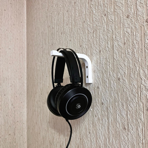 Wall Headphone Hook Holder | White 6"x4" - EvenWood