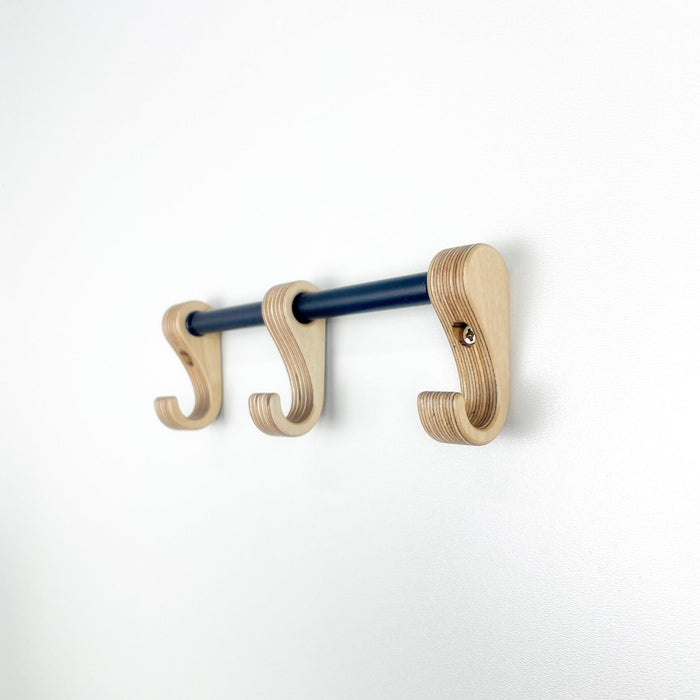 Wall Mount Coffee Hooks Hanger | Wood - Image 3