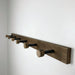 Walnut Hallway Coat Rack | Wood and Metal Wall Hanger Hooks - EvenWood