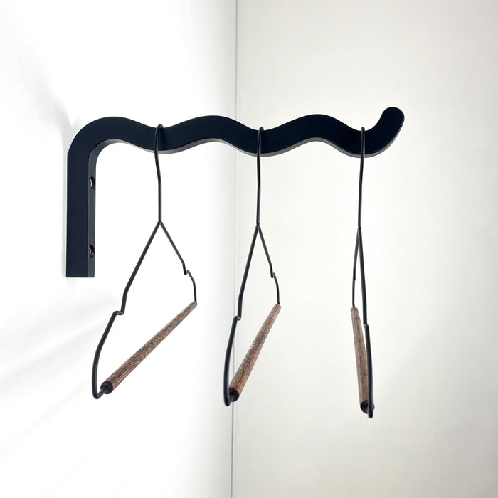 Wavy clothes hanger | Black | 12"x6" - Image 4
