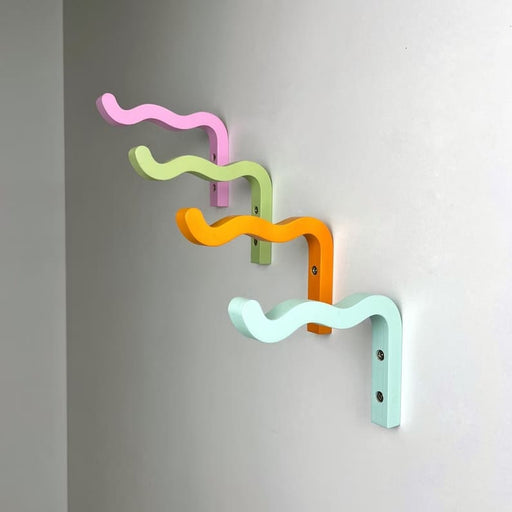 Wavy Plant Hanger Hook for Wall | Colorful 6"x4" - EvenWood