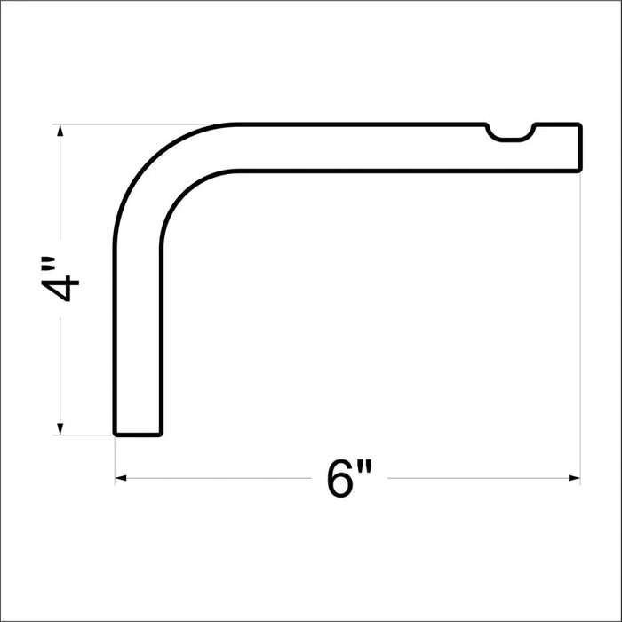 White Hook for Wall Lantern - EvenWood