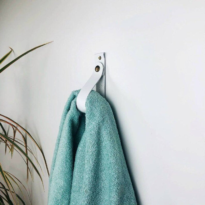 White Wall - Mounted Towel Holder - EvenWood