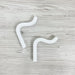 White Wavy Wall Hanger | Modern Hook for Towels, Hats & Coats - Image 5