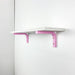 Wood Wall Shelf Brackets | Pink 6"x4" - Image 1