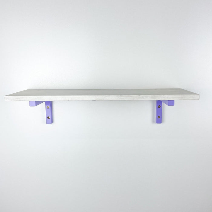 Wood Wall Shelf Brackets | Purple 6"x4" - Image 2