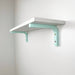 Wood Wall Shelf Brackets | SkyBlue 6"x4" - Image 1