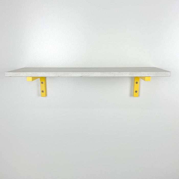 Wood Wall Shelf Brackets | Yellow 6"x4" - Image 2