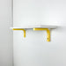 Wood Wall Shelf Brackets | Yellow 6"x4" - Image 1